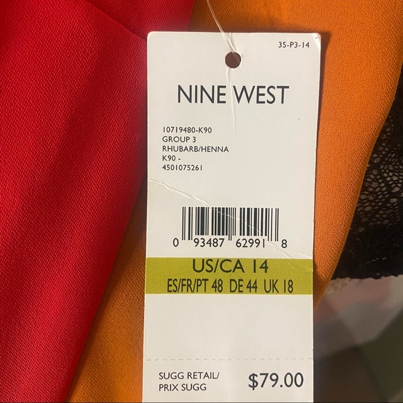 Nine West Women's Two Tone Shift Dress - Picture 3 of 3